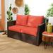 Wade Logan® Indoor/Outdoor Seat/Back Cushion in Orange/Red | 5 H x 25 W in | Wayfair C3D84F1392E84DA2844DCD692484EE26