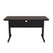 Inbox Zero High-Pressure Office Work Station Desk Wood/Metal in Brown | 26" H x 48" W x 24" D | Wayfair 8B8EC89E99DB49B693C3E27DBC2E8498