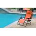 Oversized Zero Gravity Chair With Sunshade And Drink Tray - Orange- Jeco Wholesale GC11