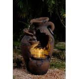 Old Fashion Pot Outdoor Fountain With Led Light- Jeco Wholesale FCL004