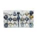 Combo 43Pk Asst Shapes-3 Gold/Blue/Silver- Jeco Wholesale CHD-TA160