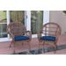 Santa Maria Honey Wicker Chair With Midnight Blue Cushions Set Of 2- Jeco Wholesale W00210-C_2-FS011