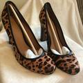 Coach Shoes | Coach Sue Pony Haircalf Heels | Color: Brown/Cream | Size: 9.5