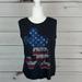 Disney Tops | Disney M Mickey Mouse Patriotic Tank Top Muscle | Color: Gray | Size: M