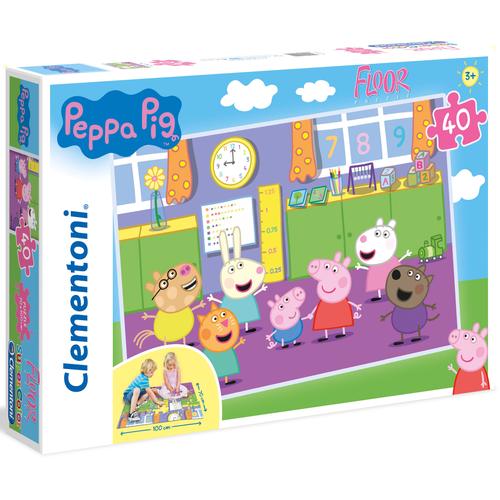 Clementoni Puzzle Peppa Pig Bodenpuzzle, Made in Europe bunt Kinder Ab 3-5 Jahren Altersempfehlung