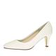 Rainbow Club Brautschuhe Brooke - Pumps Off White/Weiß Metallic Textil - Gr 36.5 EU 3.5 UK