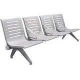 Ascend 4-Seat Beam Seater in Gray Mist