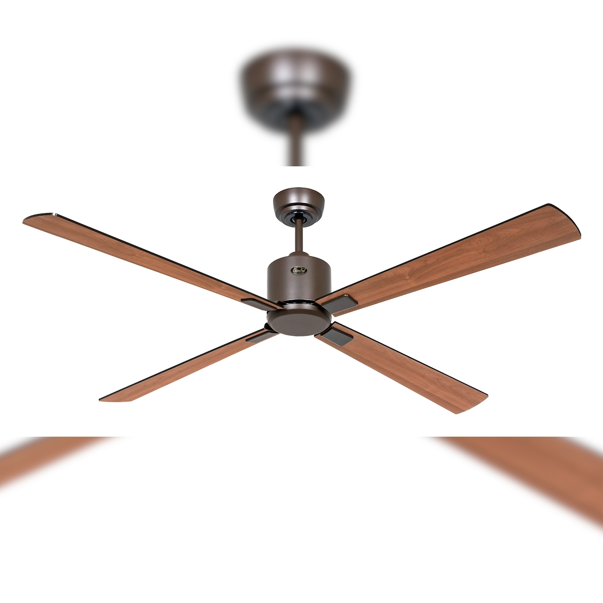 Casafan Deckenventilator Eco Neo III 152 BZ Schwarz / Teak 152 Image