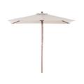 Parasol droit en bois solide bois foncé