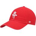 "Men's '47 Red Houston Rockets Logo Clean Up Adjustable Hat"