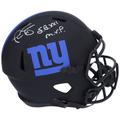 Phil Simms New York Giants Autographed Riddell Eclipse Speed Replica Helmet with "SB XXI M.V.P" Inscription