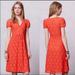 Anthropologie Dresses | Anthropologie Leifnotes Dogflora Midi Lace Dress | Color: Orange/Red | Size: S