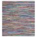 Gray 72 x 0.25 in Area Rug - Dakota Fields Mireia Striped Hand-Woven Flatweave Cotton Area Rug Cotton | 72 W x 0.25 D in | Wayfair