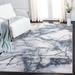 Blue/Gray 79 x 0.47 in Indoor Area Rug - Wrought Studio™ John-Paul Abstract Grey/Blue Area Rug | 79 W x 0.47 D in | Wayfair