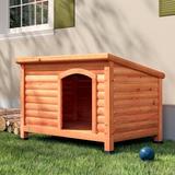 Tucker Murphy Pet™ Lucien Dog House Wood House in Orange/Brown | 22.8 H x 33.5 W x 23.6 D in | Wayfair 1D221F980EA44B21B03761D3F8FD90E7