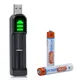 Batterie Rechargeable AAAA et chargeur USB AAAA pour Batteries de stylo de Surface réveils lampes de