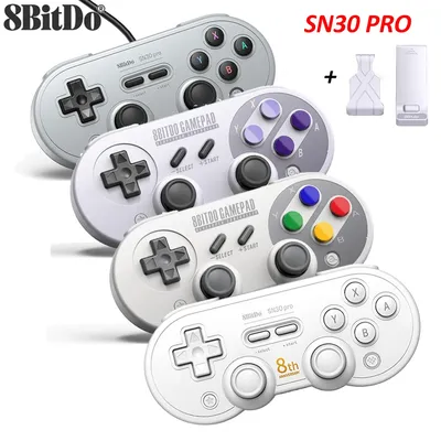 8BitDo-Manette de jeu SN30 Pro filaire USB contrôle de jeu pour commutateur NS Windows Raspberry