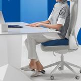 Konelia Memory Foam Cooling Gel Seat Cushion Car Seat Chair Pillow Coccyx Orthopedic in Blue | 2.7 H x 17.7 W x 13.7 D in | Wayfair 09TXP0012ARB