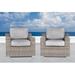 Sol 72 Outdoor™ Dayse Fully Assembled Patio Chair w/ Cushions 2 Wicker/Rattan in Gray | 26 H x 33 W x 33 D in | Wayfair ROHE2765 40650019