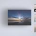 Highland Dunes Sunset on the Bay - Wrapped Canvas Photograph Print Metal in Black/Blue/Gray | 22 H x 32 W x 2 D in | Wayfair
