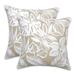 Bayou Breeze Crawley Floral Throw Pillow Polyester/Polyfill blend in White | 5 H x 18.5 W x 18.5 D in | Wayfair 207724F2EB7249239BC4B44DD861D30C