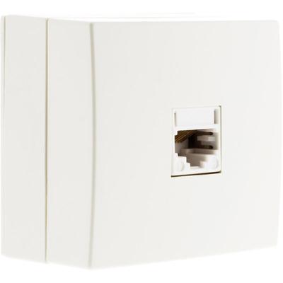Bel'vue - Steckdose Telefon RJ11/RJ45 Aufputz - Weiß Image