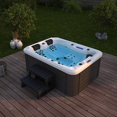 Home Deluxe - Outdoor Whirlpool beach - Mit Treppe und Thermoabdeckung Ausstattung Mit Treppe und