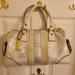 Coach Bags | Coach White/Silver/Yellow Summer Satchel | Color: White/Yellow | Size: Os