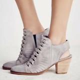 Free People Shoes | Free People Far Hills Woven Ankle Boot | Color: Gray | Size: 36