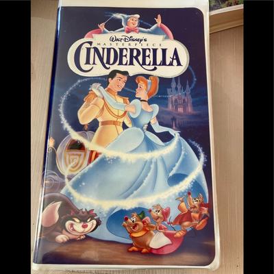 Disney Other | Disney Cinderella Vcr Tape | Color: White/Silver | Size: Os