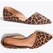 J. Crew Shoes | J. Crew Zoe Calf Hair D’orsay Flats | Color: Brown | Size: 6.5