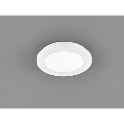 Trio - Kleine led Deckenleuchte camillus flache Badezimmerlampe dimmbar Ø17cm Weiß IP44 Image
