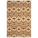 Orange 72 x 0.25 in Area Rug - Bungalow Rose Vera Ikat Hand-Knotted Wool Paprika Area Rug Wool | 72 W x 0.25 D in | Wayfair