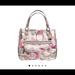 Coach Bags | Coach Poppy Signature Stamped C Hallie Tote Bag | Color: Cream/Pink | Size: Os