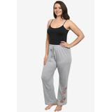 Plus Size Women's Disney Womens Minnie Mouse Bows Lounge Pants Gray by Disney in Gray (Size 4X (26-28))