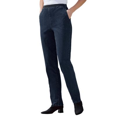 Plus Size Women's Straight Leg Fineline Denim Jean by Woman Within in Indigo (Size 32 W)