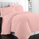 400 Thread Count Cotton Double Duvet Covers Set Rose Pink, 100% Long Staple Cotton Duvet Covers Double Bed, Luxurious Soft Sateen Bedding Set Double Bed (100% Cotton Double Quilt Cover Set Rose Pink)