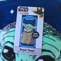 Disney Bath | Baby Yoda Beach Towel Star Wars Mandalorian | Color: Blue/Green | Size: Os