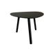 Table basse de jardin aluminium acier noir Diam 49cm