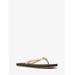 Michael Kors Jinx Logo Flip Flop Brown 5