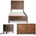 Grain Wood Furniture Solid Wood Standard 3 Piece Configurable Bedroom Set Wood in Brown/Gray/Green | Twin | Wayfair SetMT0111-1N1D