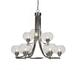 Everly Quinn 9-Light Chandelier Metal in Gray | 29.75" H x 28.5" W x 28.5" D | Wayfair 73C47353EB0E46D285679006902F0E55