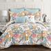 Sydney Comforter Blue/Yellow 7Pc Set King - Lush Decor 16T005383