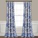 Sydney Room Darkening Window Curtain Panels Navy/White 52X95 Set - Half Moon 16T005377