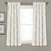 Ruffle Diamond Window Curtain Panels White 54x63 Set - Lush Decor 16T006227