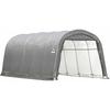 Shelter Logic Foliengarage Round Top, 22,57 m², grau, 610 x 370 x 240 cm (l x b x h)