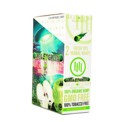 High Hemp Area 51 Green Apple Wraps