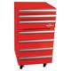 Koolatron Tool Chest Fridge 1.8 cu ft Rolling Fridge w/ Tool Drawers Red Stainless Steel in Gray/Red | 32.1 H x 17 W x 18.75 D in | Wayfair KTCF-50