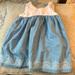 Jessica Simpson Dresses | Jessica Simpson Girls White And Denim Dress 2t | Color: Blue/White | Size: 2tg