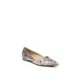 Wide Width Women's Havana Flat by Naturalizer in Tan Snake (Size 6 W)